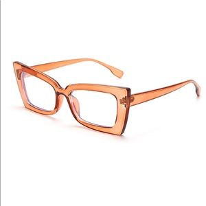 Women Cat Eye Glasses/ Color Tea (Light Brown)